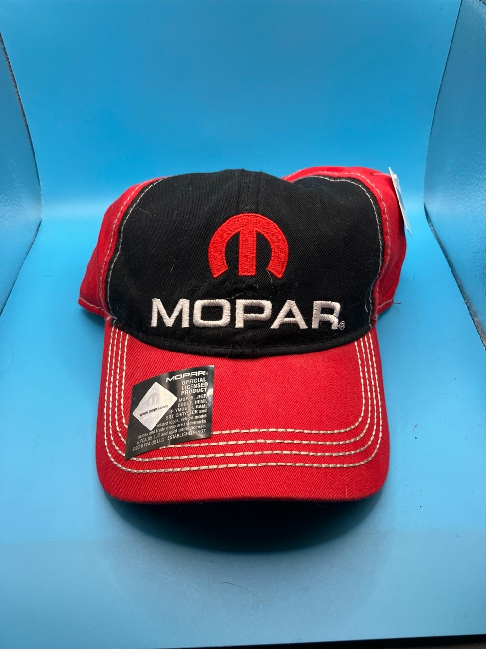 Open Road Brands Mopar Red and Black Baseball Cap